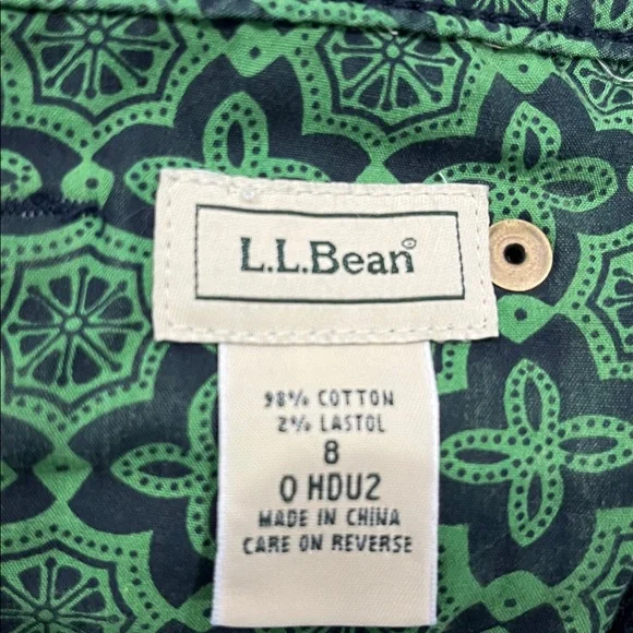 L.L. Bean Dark Wash Denim Skirt Size 8 - Picture 4 of 4